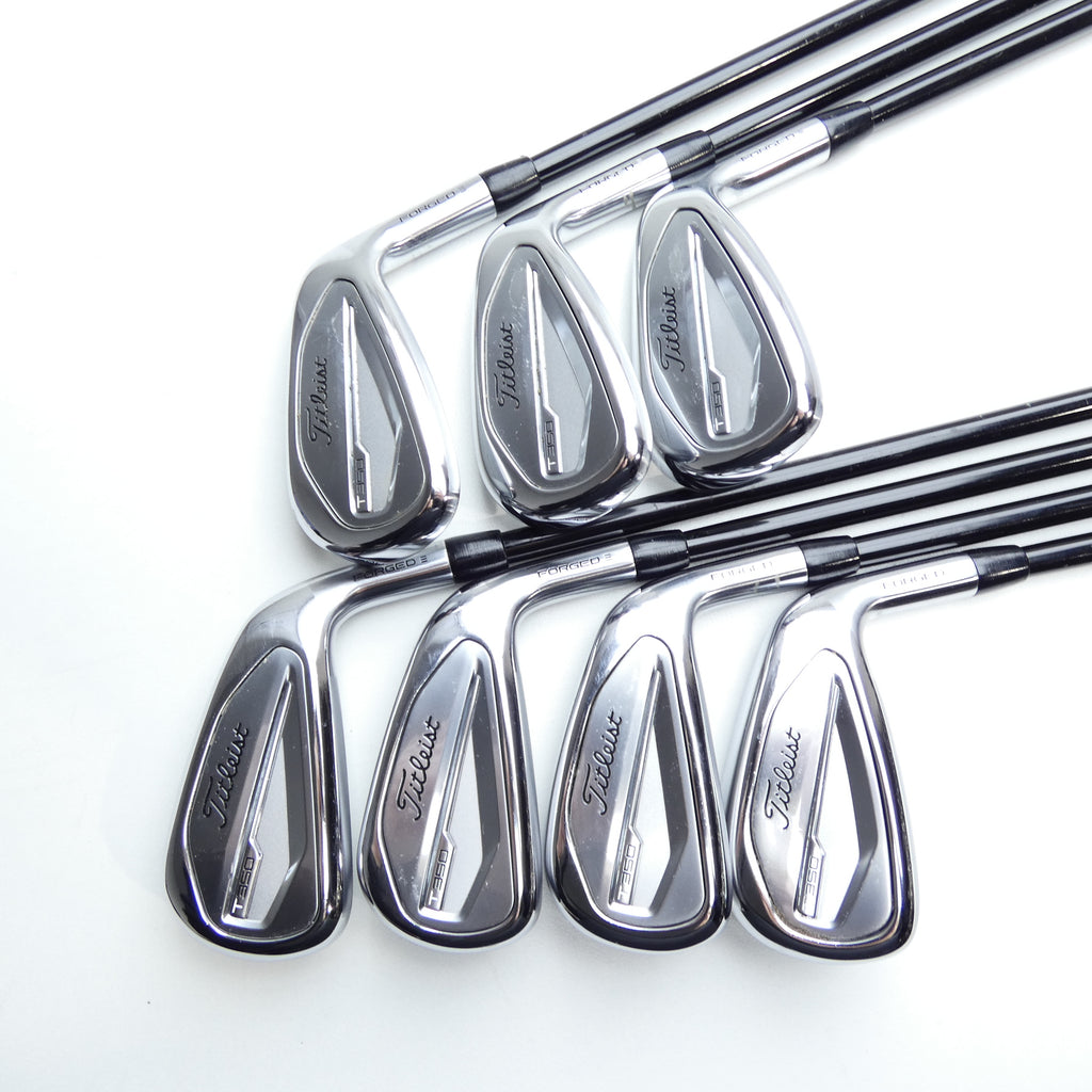 Used Titleist T350 2023 Iron Set / 5 - PW + 48° / Regular Flex