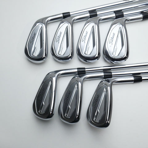 Used Titleist T350 2023 Iron Set / 5 - PW + 48° / Stiff Flex