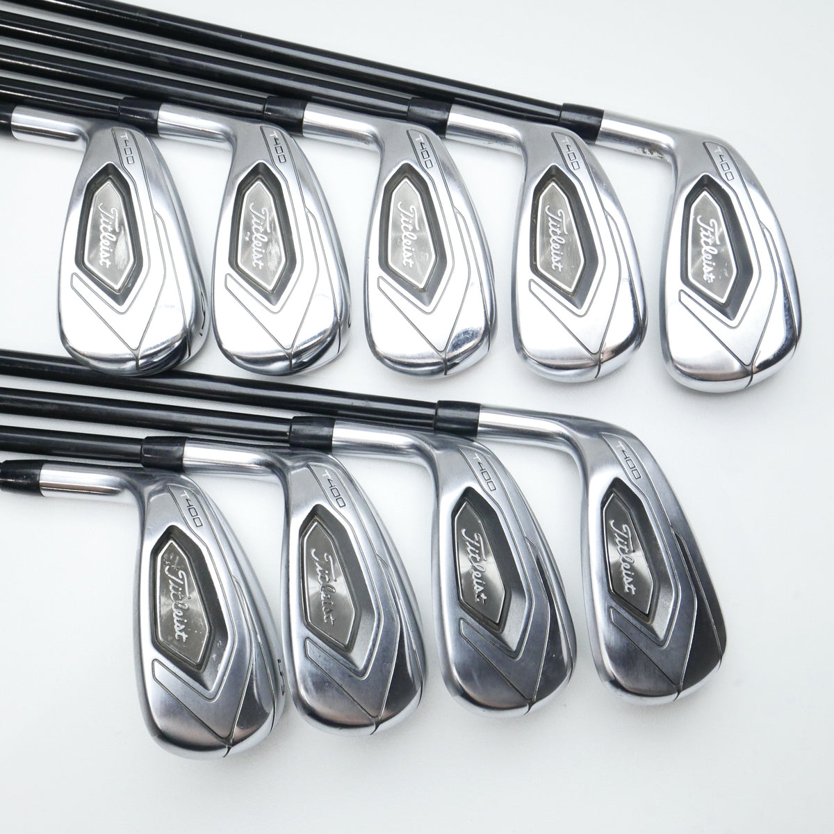 Used Titleist T400 Iron Set / 5 - SW + 43° + 49° / Lite Flex / Left-Handed