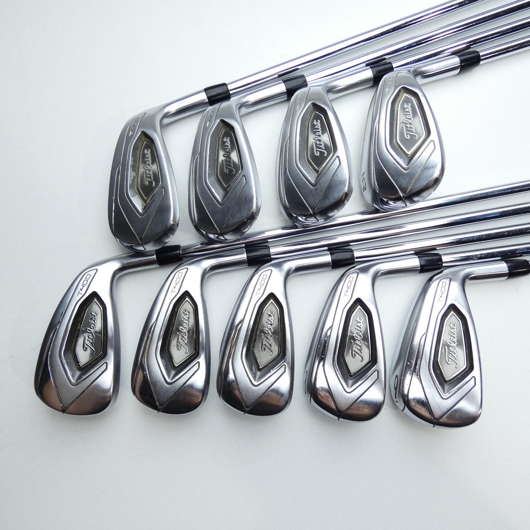 Used Titleist T400 Iron Set / 5 - SW + 43° + 49° / Regular Flex