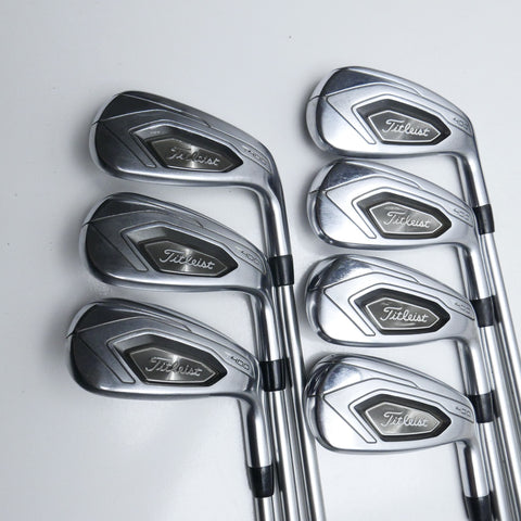 Used Titleist T400 Iron Set / 6 - PW + 43° + 49° / A Flex
