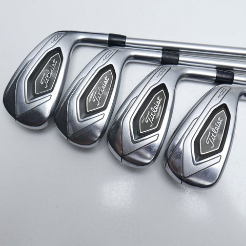 Used Titleist T400 Iron Set / 6 - PW + 43° + 49° / A Flex