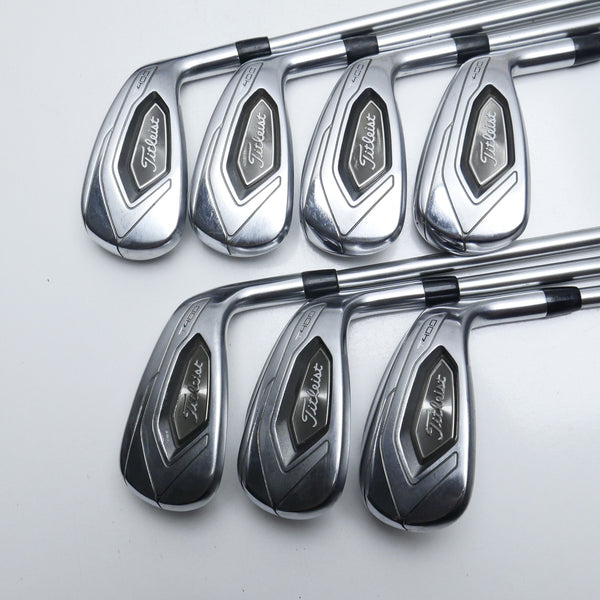 Used Titleist T400 Iron Set / 6 - PW + 43° + 49° / A Flex