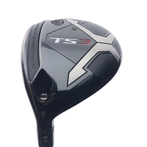 Used Titleist TS3 3 Fairway Wood / 15 Degrees / X-Stiff Flex / Left-Handed