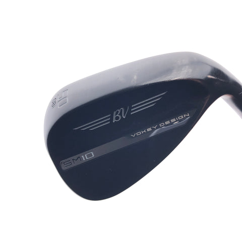 Used Titleist Vokey SM10 Black Vapor Gap Wedge / 50.0 Degrees / Wedge Flex