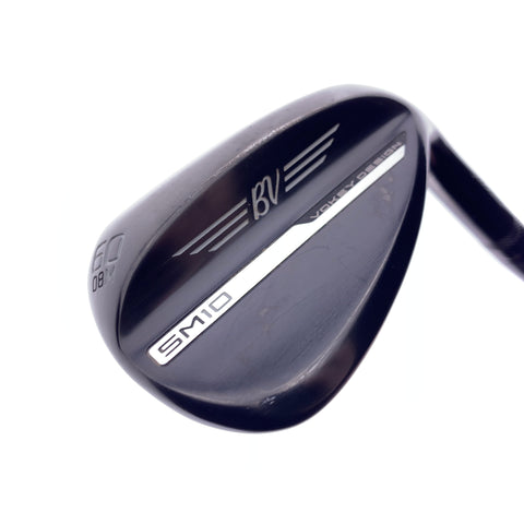 Used Titleist Vokey SM10 Black Vapor Lob Wedge / 60.0 Degrees / Wedge Flex
