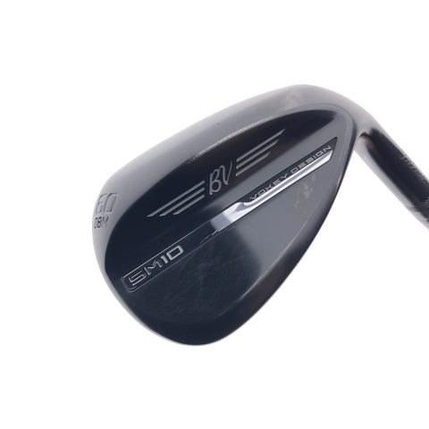 Used Titleist Vokey SM10 Black Vapor Lob Wedge / 60.0 Degrees / Wedge Flex
