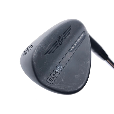Used Titleist Vokey SM10 Jet Black Gap Wedge / 50.0 Degrees / Wedge Flex