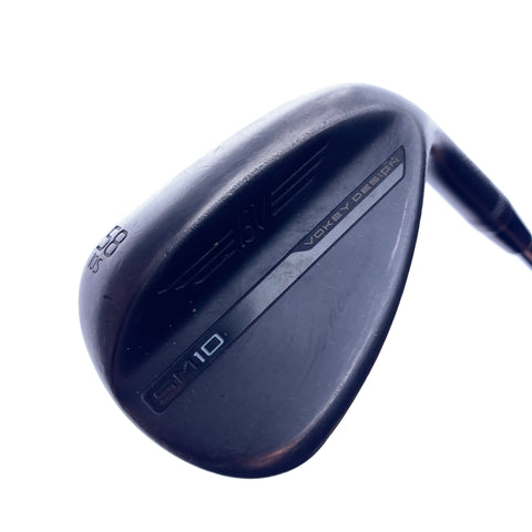 Used Titleist Vokey SM10 Jet Black Lob Wedge / 58.0 Degrees / Wedge Flex