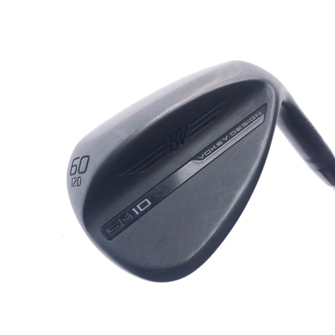 Used Titleist Vokey SM10 Jet Black Lob Wedge / 60.0 Degrees / X-Stiff Flex