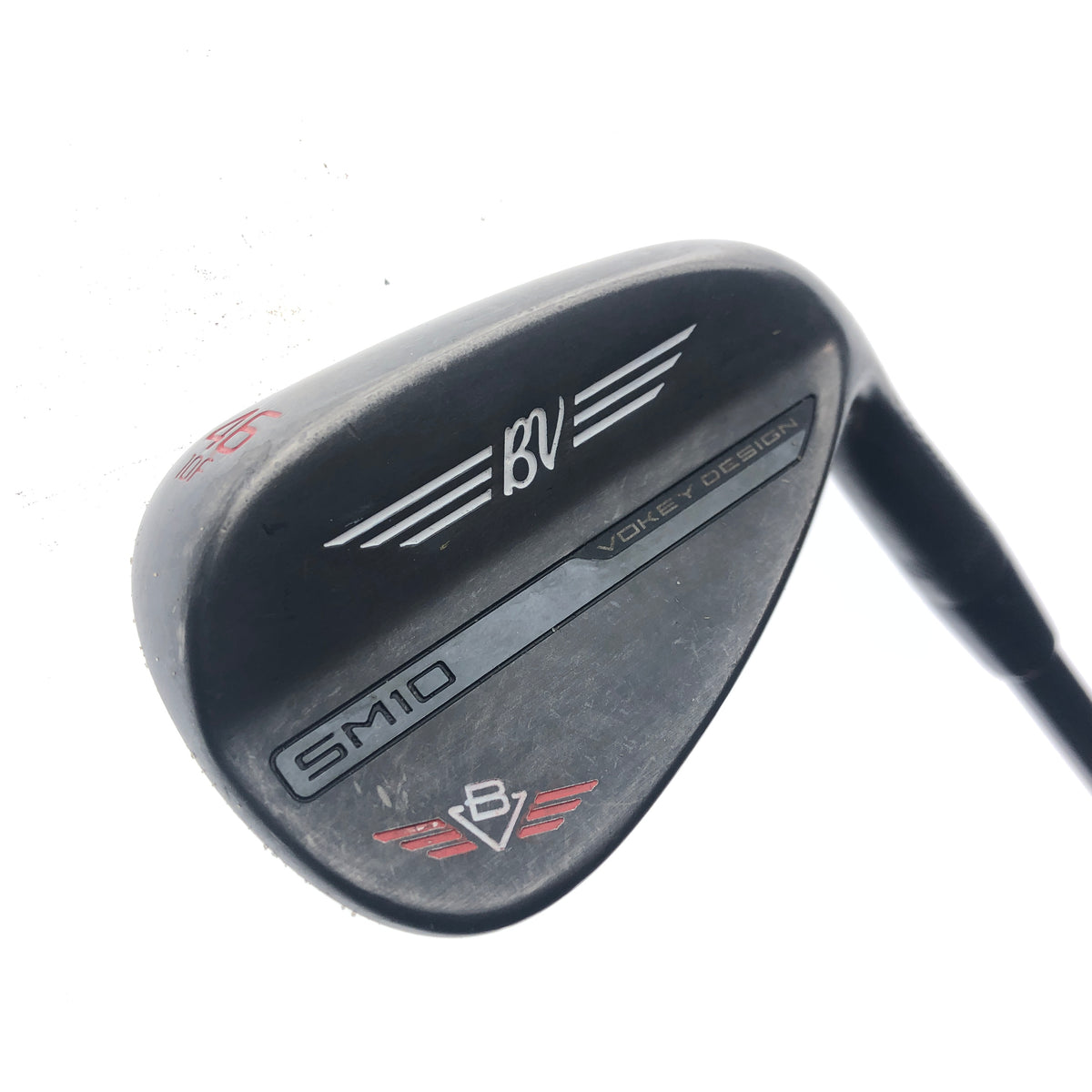 Used Titleist Vokey SM10 Jet Black Pitching Wedge / 46.0 Degrees / Stiff Flex