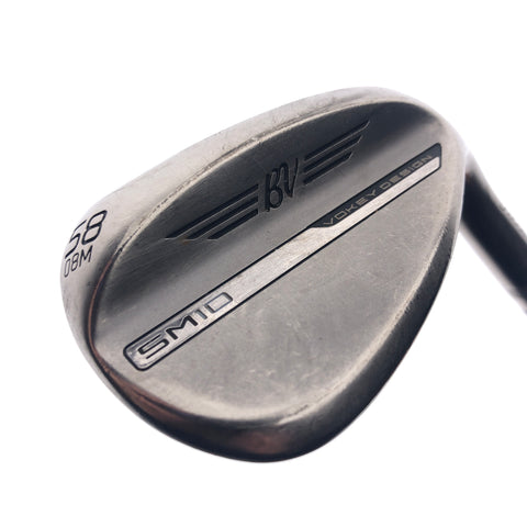 Used Titleist Vokey SM10 Nickel Lob Wedge / 58.0 Degrees / Stiff Flex