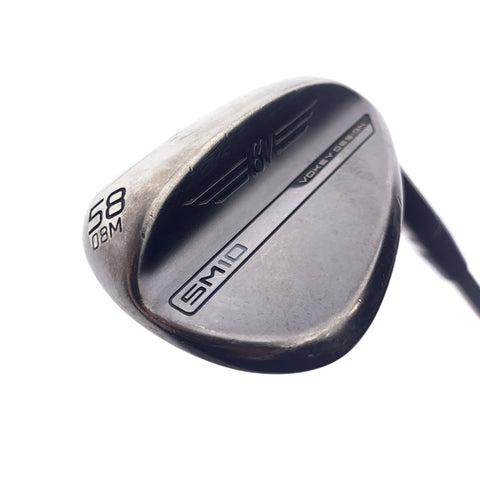Used Titleist Vokey SM10 Nickel Lob Wedge / 58.0 Degrees / Stiff Flex