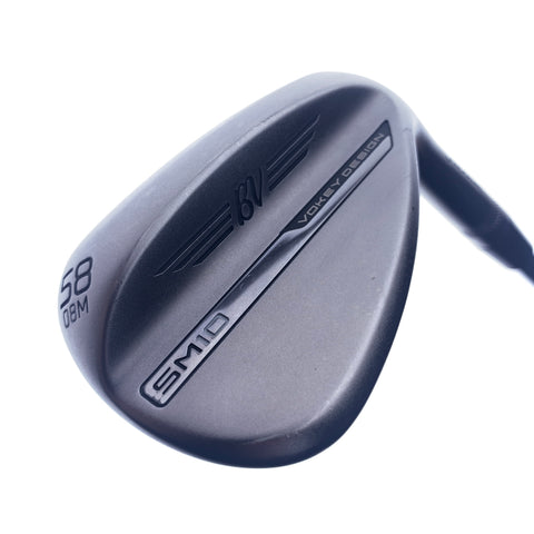 Used Titleist Vokey SM10 Nickel Lob Wedge / 58.0 Degrees / Stiff Flex