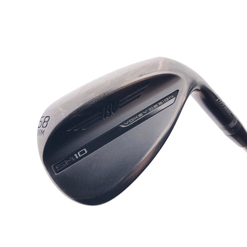 Used Titleist Vokey SM10 Nickel Lob Wedge / 58.0 Degrees / Stiff Flex
