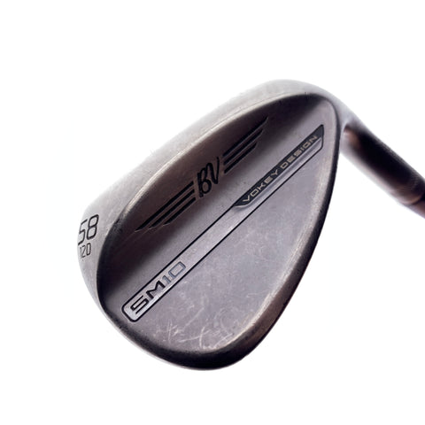 Used Titleist Vokey SM10 Nickel Lob Wedge / 58.0 Degrees / Stiff Flex