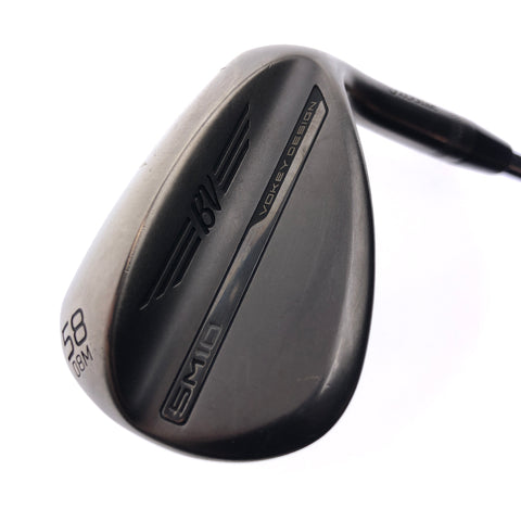 Used Titleist Vokey SM10 Nickel Lob Wedge / 58.0 Degrees / Wedge Flex