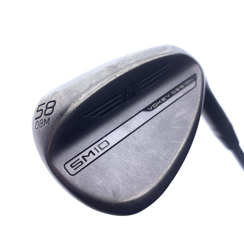 Used Titleist Vokey SM10 Nickel Lob Wedge / 58.0 Degrees / X-Stiff Flex