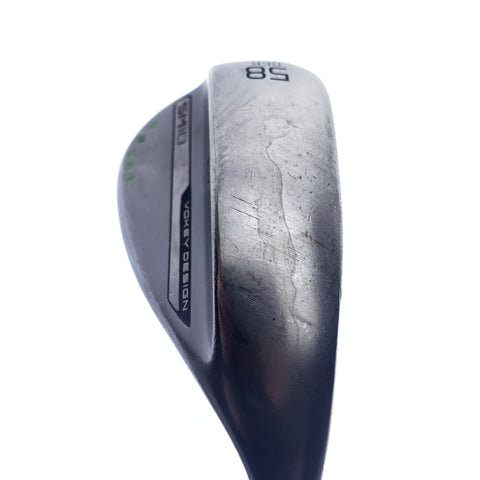 Used Titleist Vokey SM10 Nickel Lob Wedge / 58.0 Degrees / X-Stiff Flex