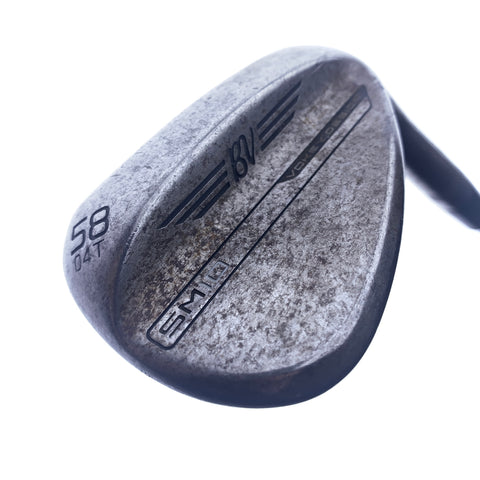 Used Titleist Vokey SM10 Raw Lob Wedge / 58.0 Degrees / Stiff Flex