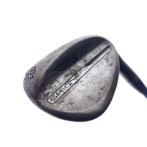 Used Titleist Vokey SM10 Raw Lob Wedge / 58.0 Degrees / X-Stiff Flex