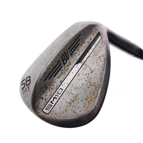 Used Titleist Vokey SM10 Raw Lob Wedge / 58.0 Degrees / X-Stiff Flex