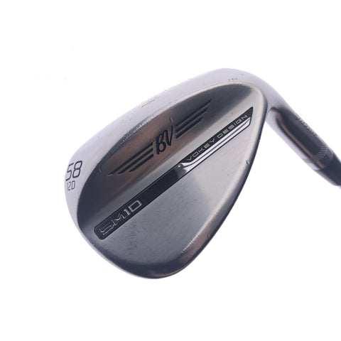 Used Titleist Vokey SM10 Tour Chrome Lob Wedge / 58.0 Degrees / Stiff Flex