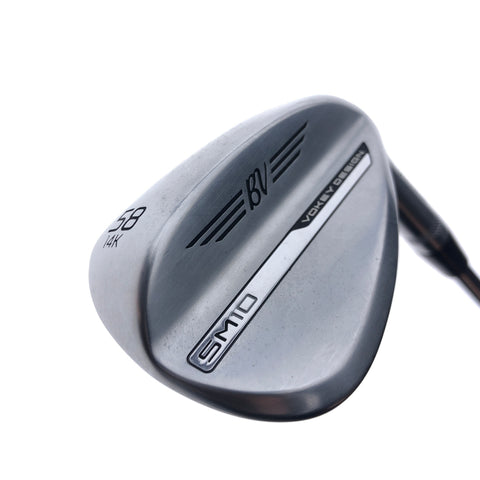 Used Titleist Vokey SM10 Tour Chrome Lob Wedge / 58.0 Degrees / Wedge Flex