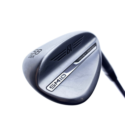 Used Titleist Vokey SM10 Tour Chrome Lob Wedge / 58.0 Degrees / Wedge Flex