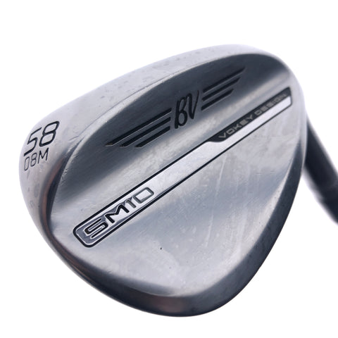 Used Titleist Vokey SM10 Tour Chrome Lob Wedge / 58.0 Degrees / Wedge Flex
