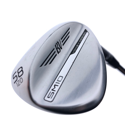 Used Titleist Vokey SM10 Tour Chrome Lob Wedge / 58.0 Degrees / Wedge Flex