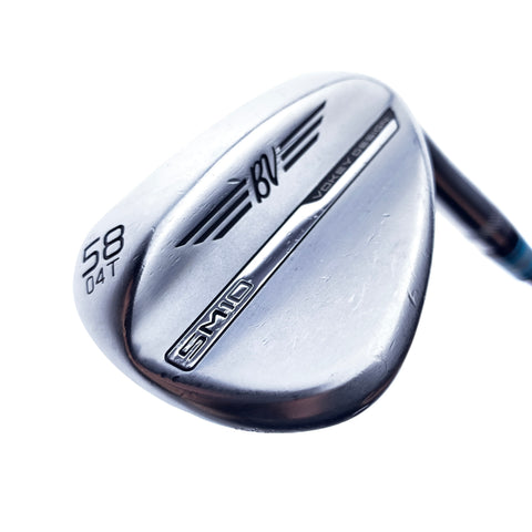 Used Titleist Vokey SM10 Tour Chrome Lob Wedge / 58.0 Degrees / Wedge Flex