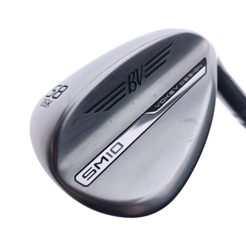 Used Titleist Vokey SM10 Tour Chrome Lob Wedge / 58.0 Degrees / Wedge Flex
