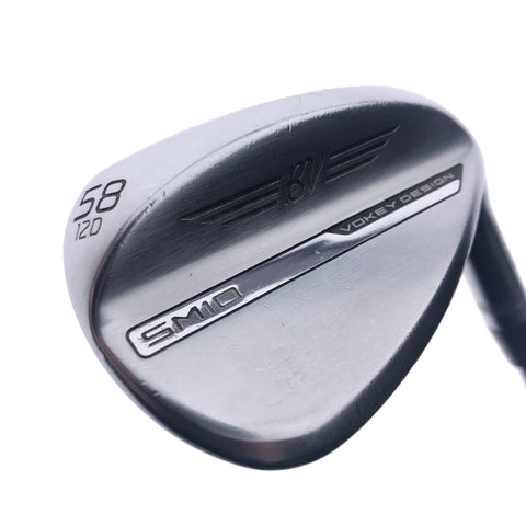 Used Titleist Vokey SM10 Tour Chrome Lob Wedge / 58.0 Degrees / Wedge Flex