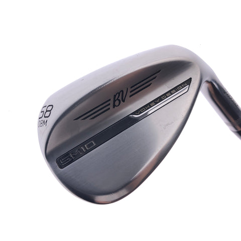 Used Titleist Vokey SM10 Tour Chrome Lob Wedge / 58.0 Degrees / Wedge Flex