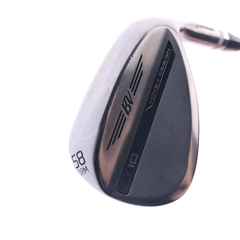 Used Titleist Vokey SM10 Tour Chrome Lob Wedge / 58.0 Degrees / Wedge Flex