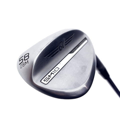 Used Titleist Vokey SM10 Tour Chrome Lob Wedge / 58.0 Degrees / Wedge Flex