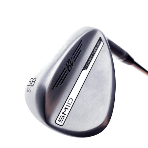 Used Titleist Vokey SM10 Tour Chrome Lob Wedge / 58.0 Degrees / Wedge Flex