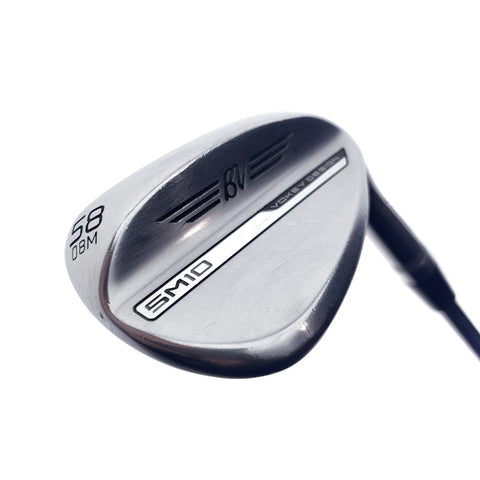 Used Titleist Vokey SM10 Tour Chrome Lob Wedge / 58.0 Degrees / Wedge Flex