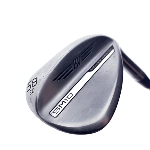 Used Titleist Vokey SM10 Tour Chrome Lob Wedge / 58.0 Degrees / Wedge Flex