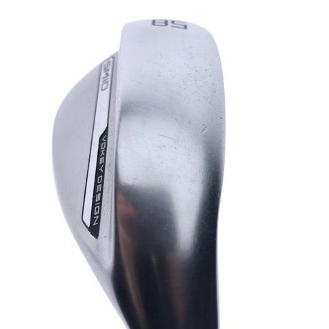 Used Titleist Vokey SM10 Tour Chrome Lob Wedge / 58.0 Degrees / Wedge Flex