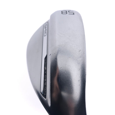 Used Titleist Vokey SM10 Tour Chrome Lob Wedge / 58.0 Degrees / Wedge Flex
