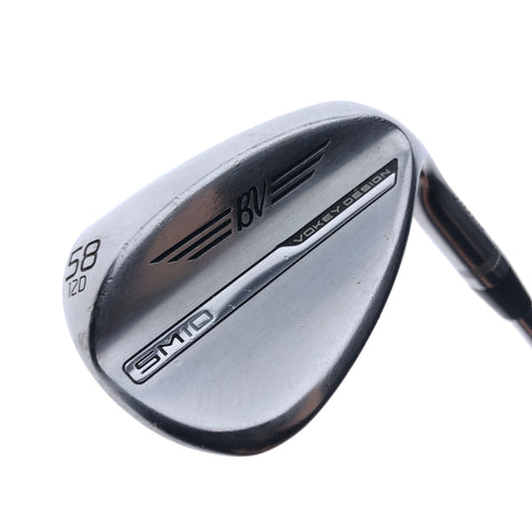 Used Titleist Vokey SM10 Tour Chrome Lob Wedge / 58.0 Degrees / X-Stiff Flex
