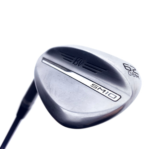 Used Titleist Vokey SM10 Tour Chrome Lob Wedge / 62.0 Degrees / Regular Flex