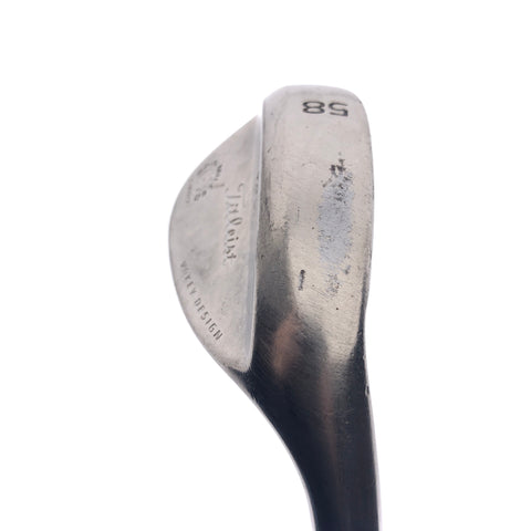 Used Titleist Vokey SM4 Black Lob Wedge / 58.0 Degrees / Wedge Flex