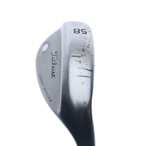 Used Titleist Vokey SM4 Chrome Lob Wedge / 58.0 Degrees / Wedge Flex