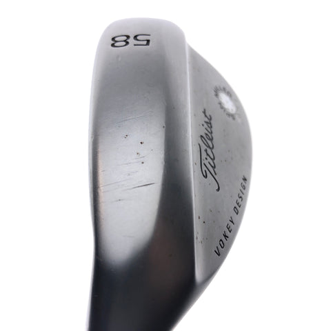 Used Titleist Vokey SM4 Chrome Lob Wedge / 58.0 Degrees / Wedge Flex / L-H