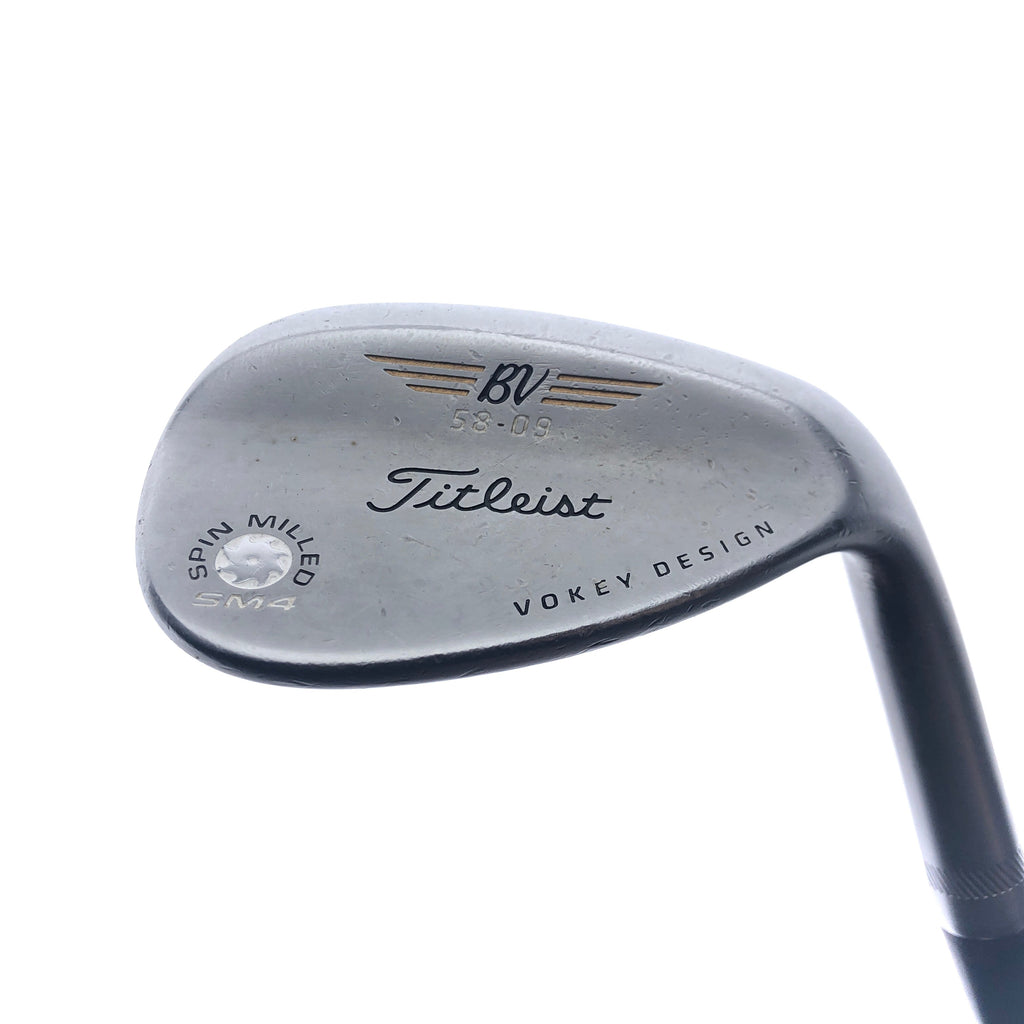 Used Titleist Vokey SM4 Chrome Lob Wedge / 58.0 Degrees / Wedge Flex