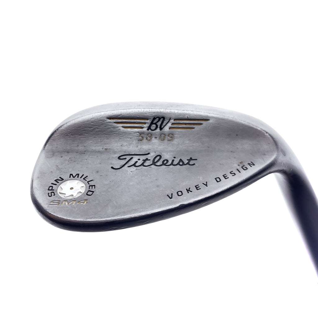 Used Titleist Vokey SM4 Chrome Lob Wedge / 58.0 Degrees / Wedge Flex