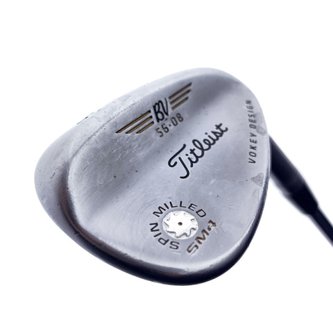 Used Titleist Vokey SM4 Chrome Sand Wedge / 56.0 Degrees / Wedge Flex